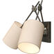 Compass 12 inch 120 watt Black Iron Swing Arm Wall Light
